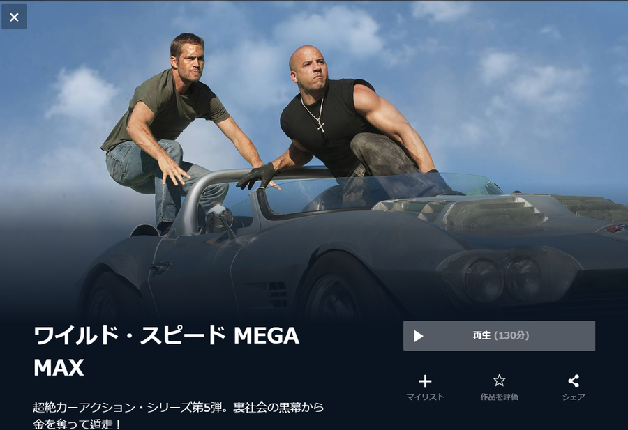 ワイルド・スピードMEGA MAX