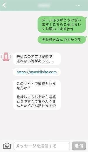 出会い系アプリにいる業者の例