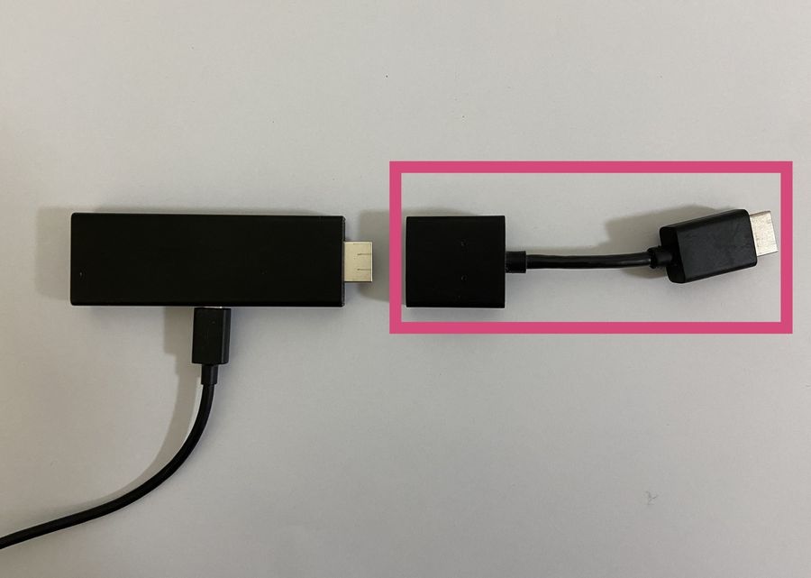 Fire TV Stick 付属のHDMI延長ケーブル