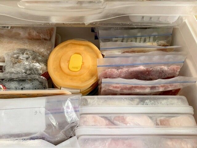冷凍庫　収納イメージ画像