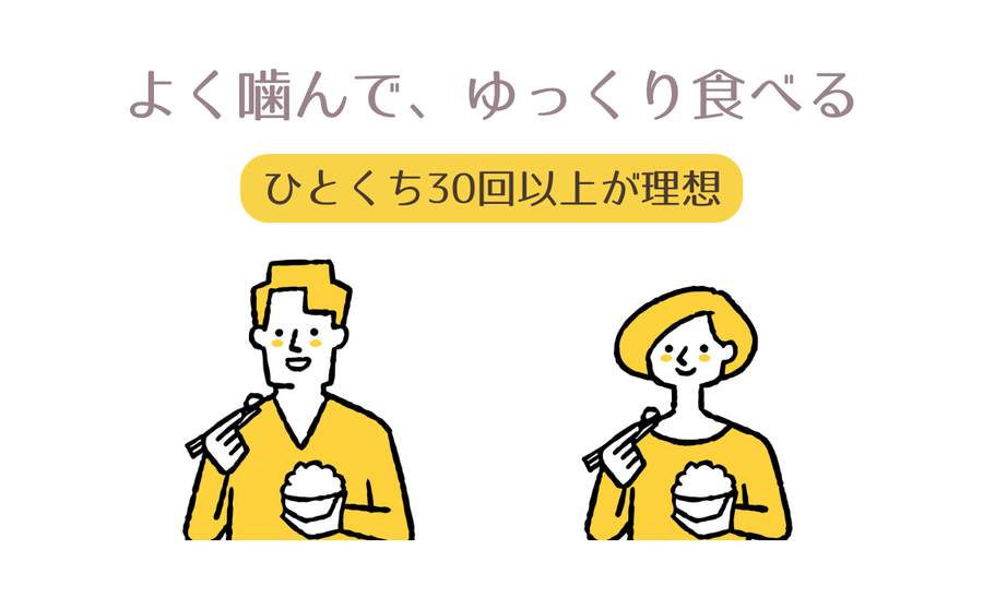 咀嚼回数を府役イメージ画像