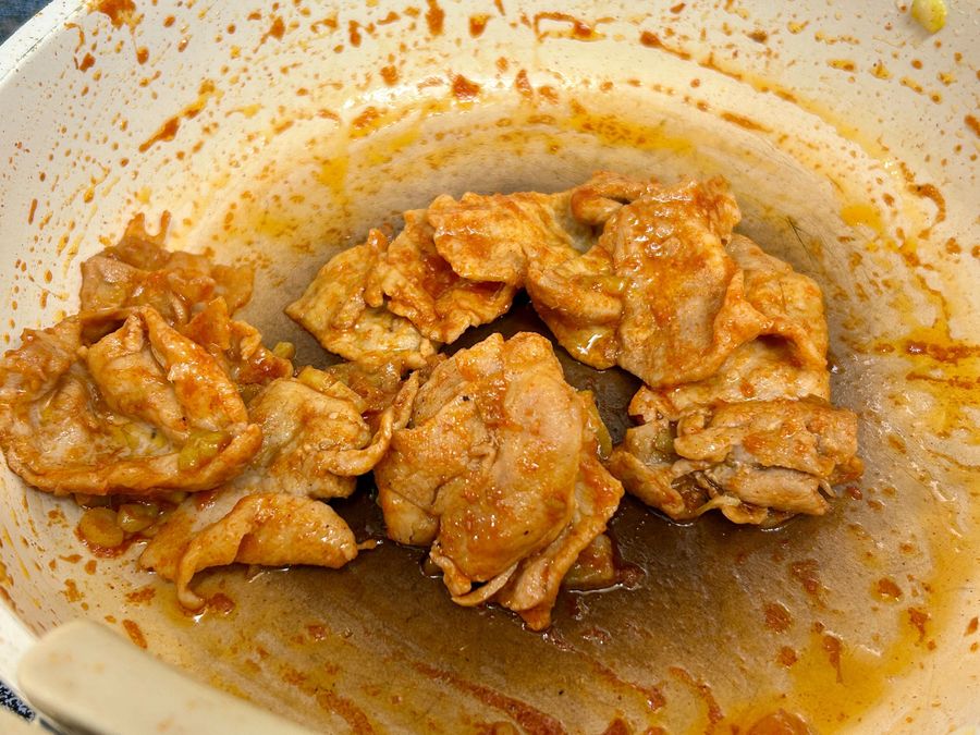 豚肉はそのまま焼く