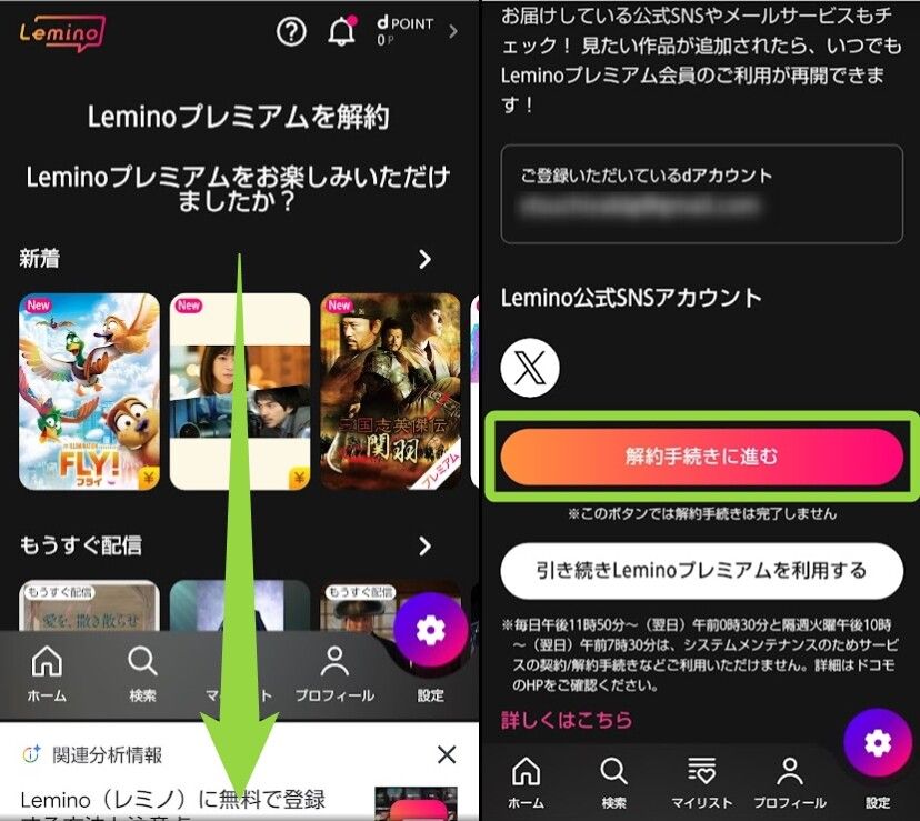 Lemino解約-3
