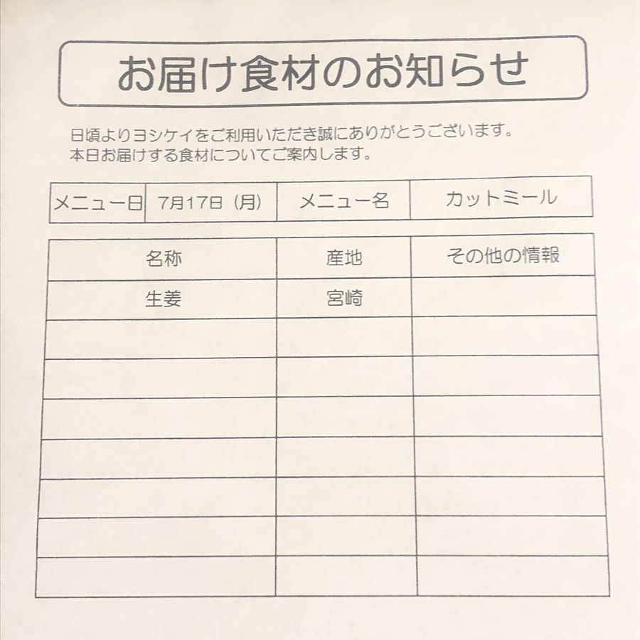 ヨシケイの産地画像