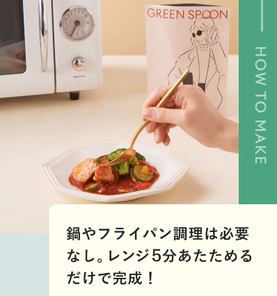 グリーンスプーンの調理方法のイメージ画像