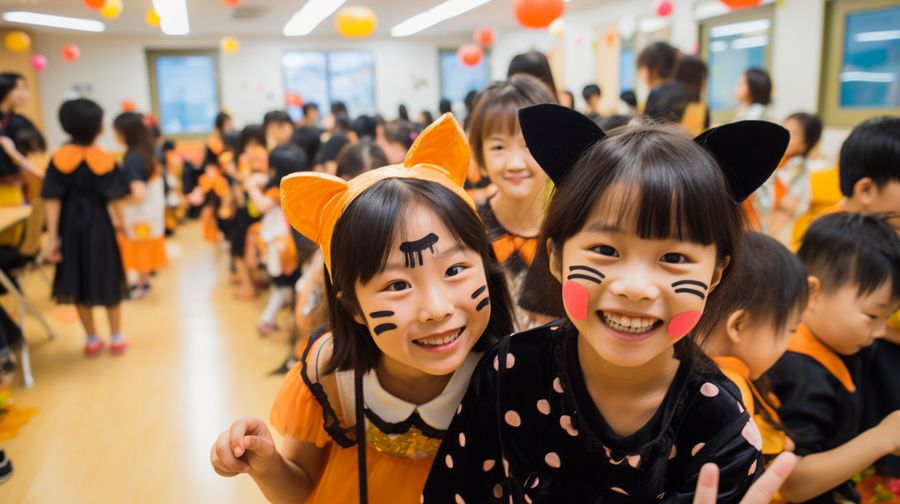 ハロウィン小学生