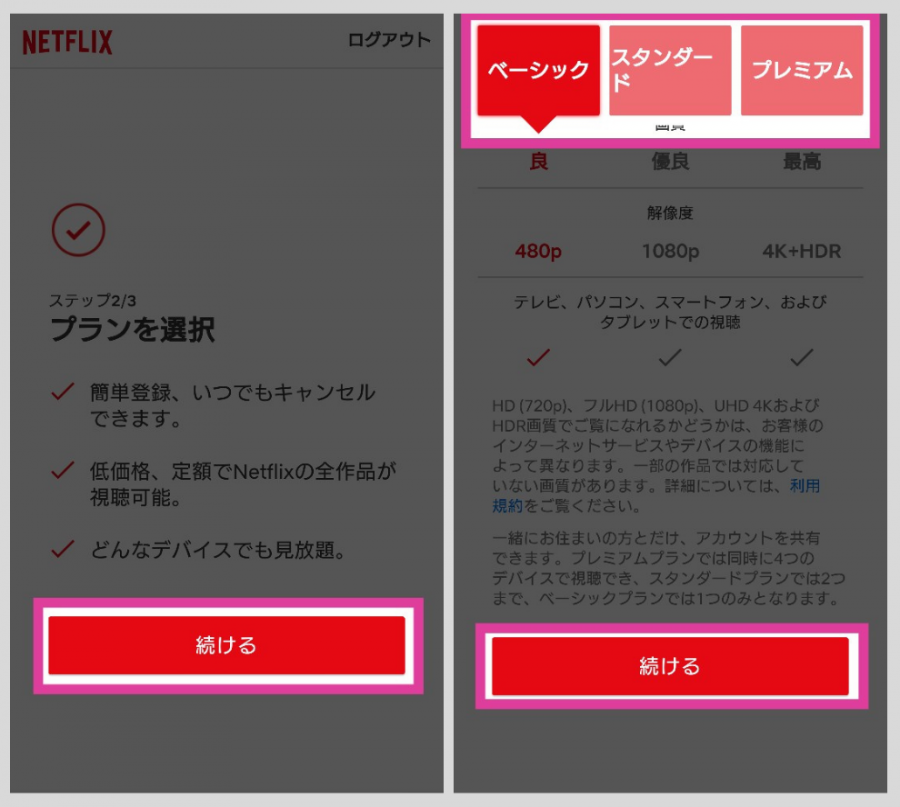 Netflix・登録方法