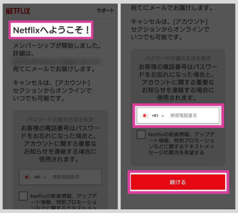 Netflix・登録方法