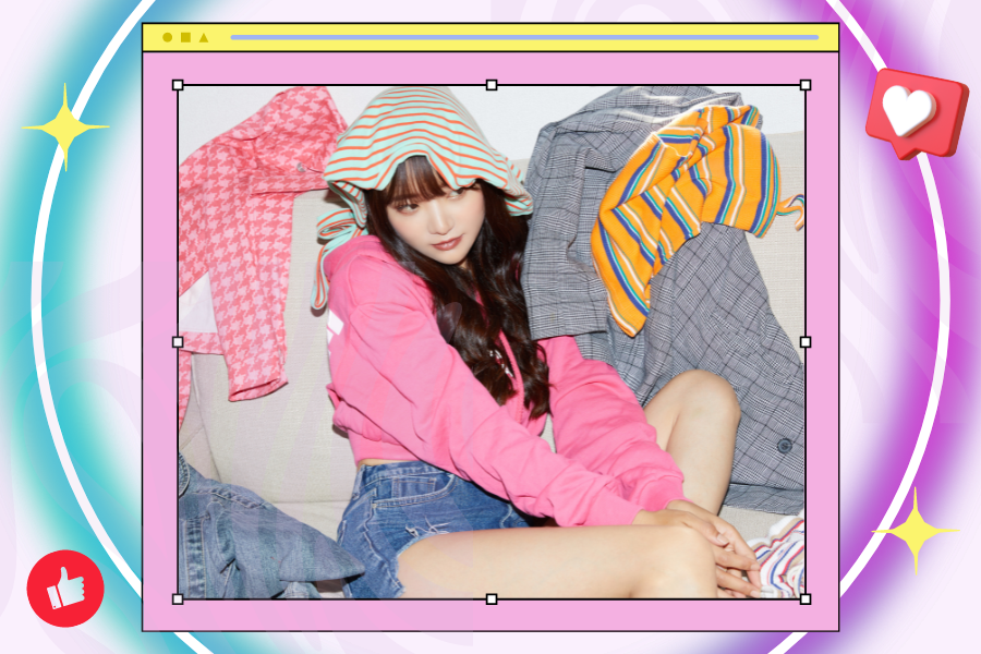 インフルエンサーがSHEINの服を紹介しているイメージ画像