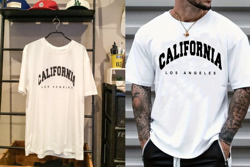 Temuで購入したロゴTシャツ