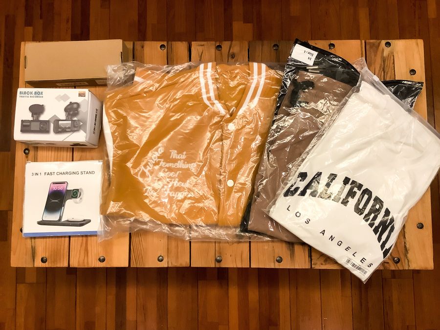 郵送で届いたTemuの商品