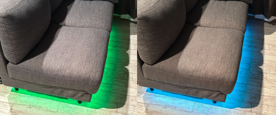 LEDテープライトを設置してみた写真