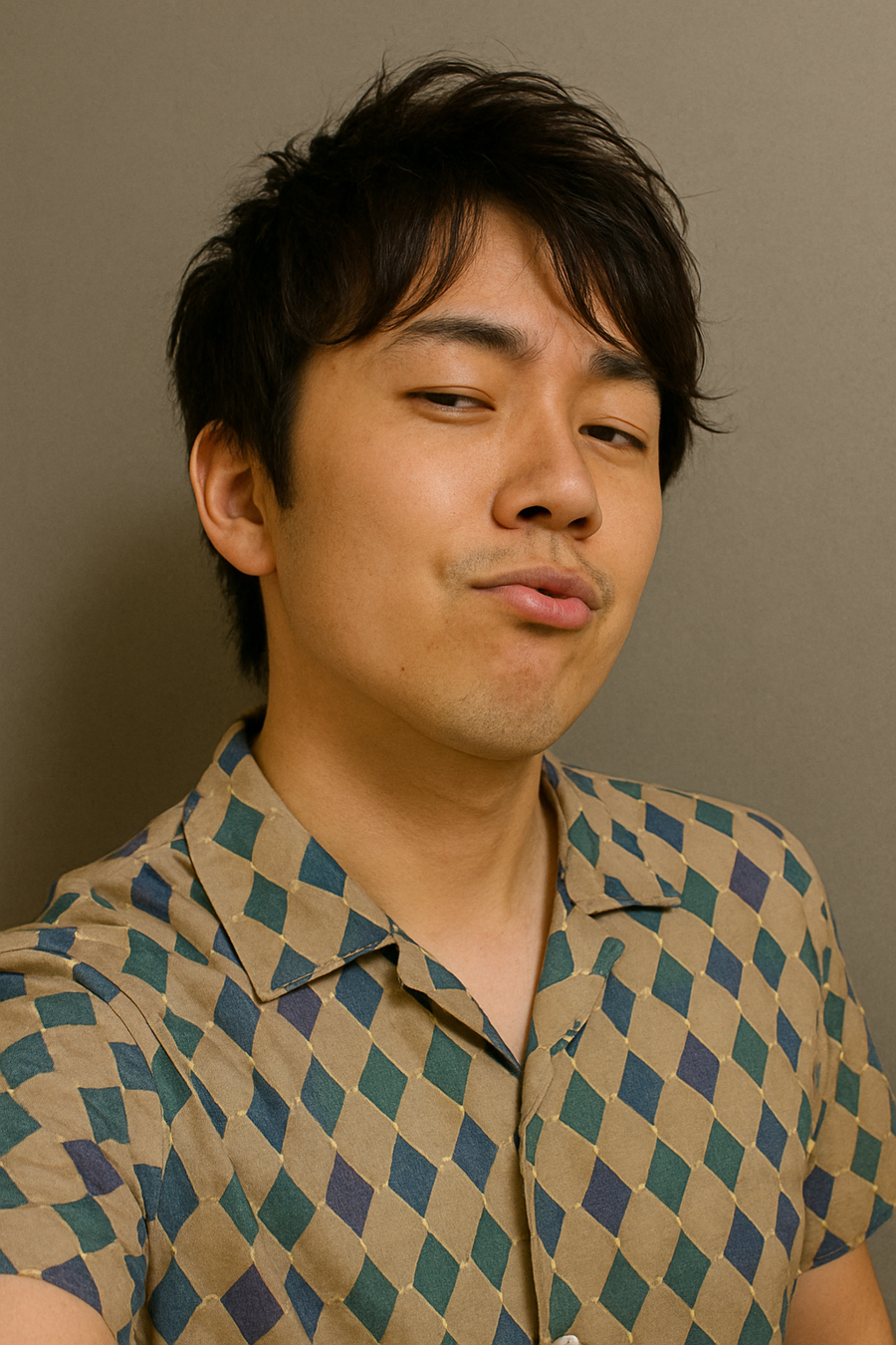 ナルシスト風プロフィール写真
