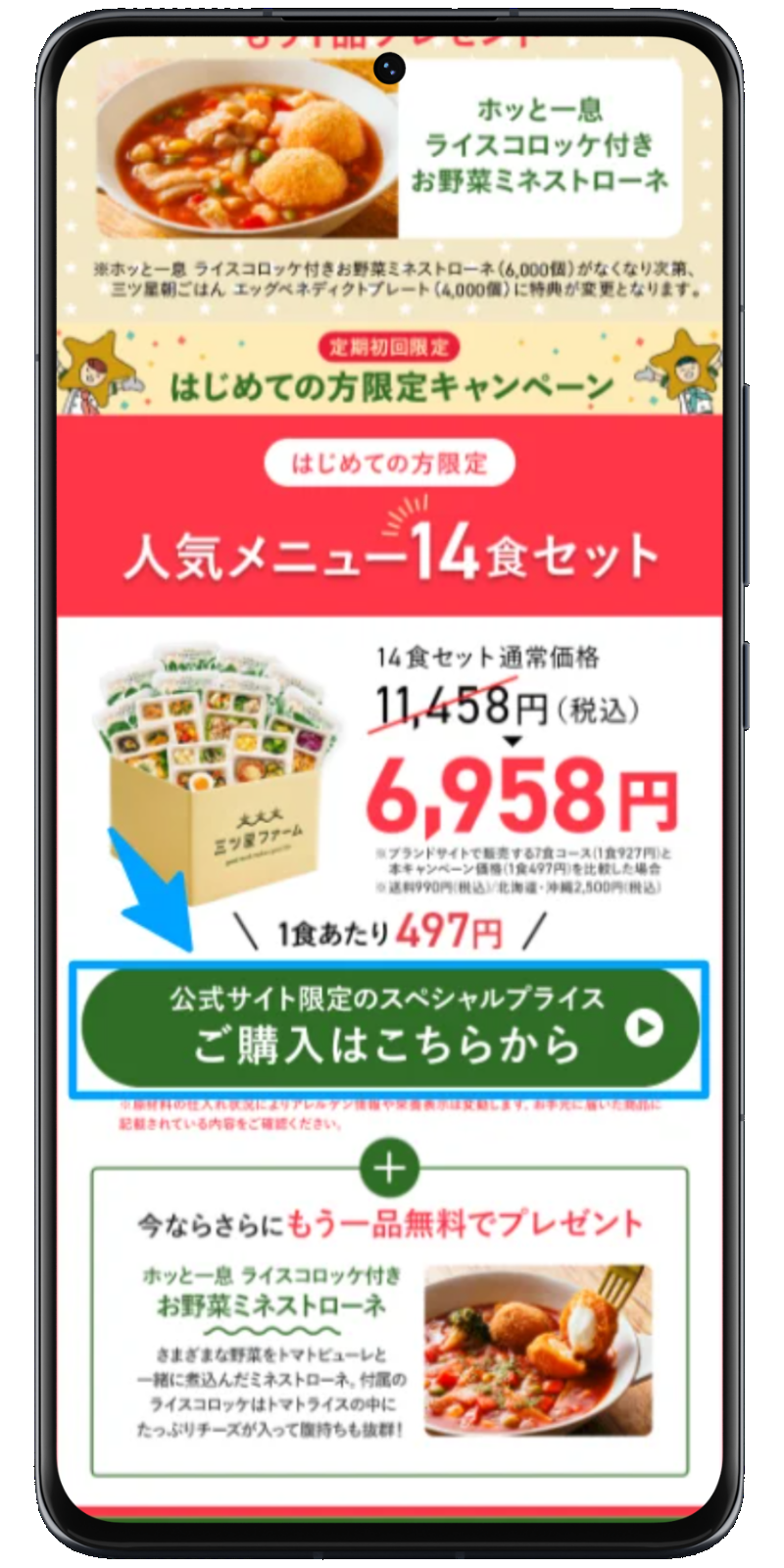 三ツ星ファーム 注文手順 2