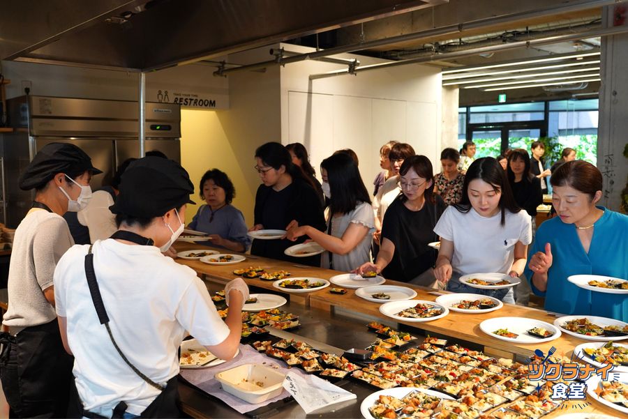 ツクラナイ食堂 冷凍弁当試食会の様子