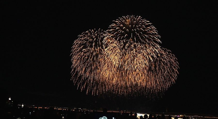 大阪・関西万博最終日に一緒に見た花火