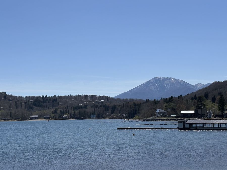 デートで行った野尻湖の風景