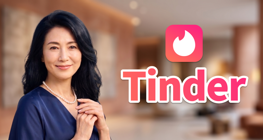 Tinderのイメージ画像（AI生成によるもの）