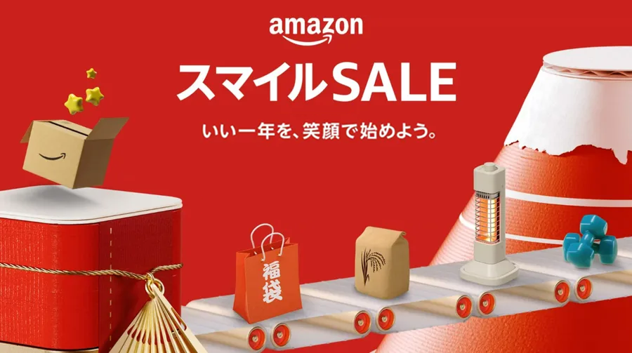 Amazonセール スマイルSale 初売りの告知画像