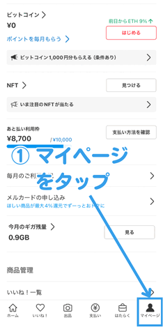 ギガの購入手順
