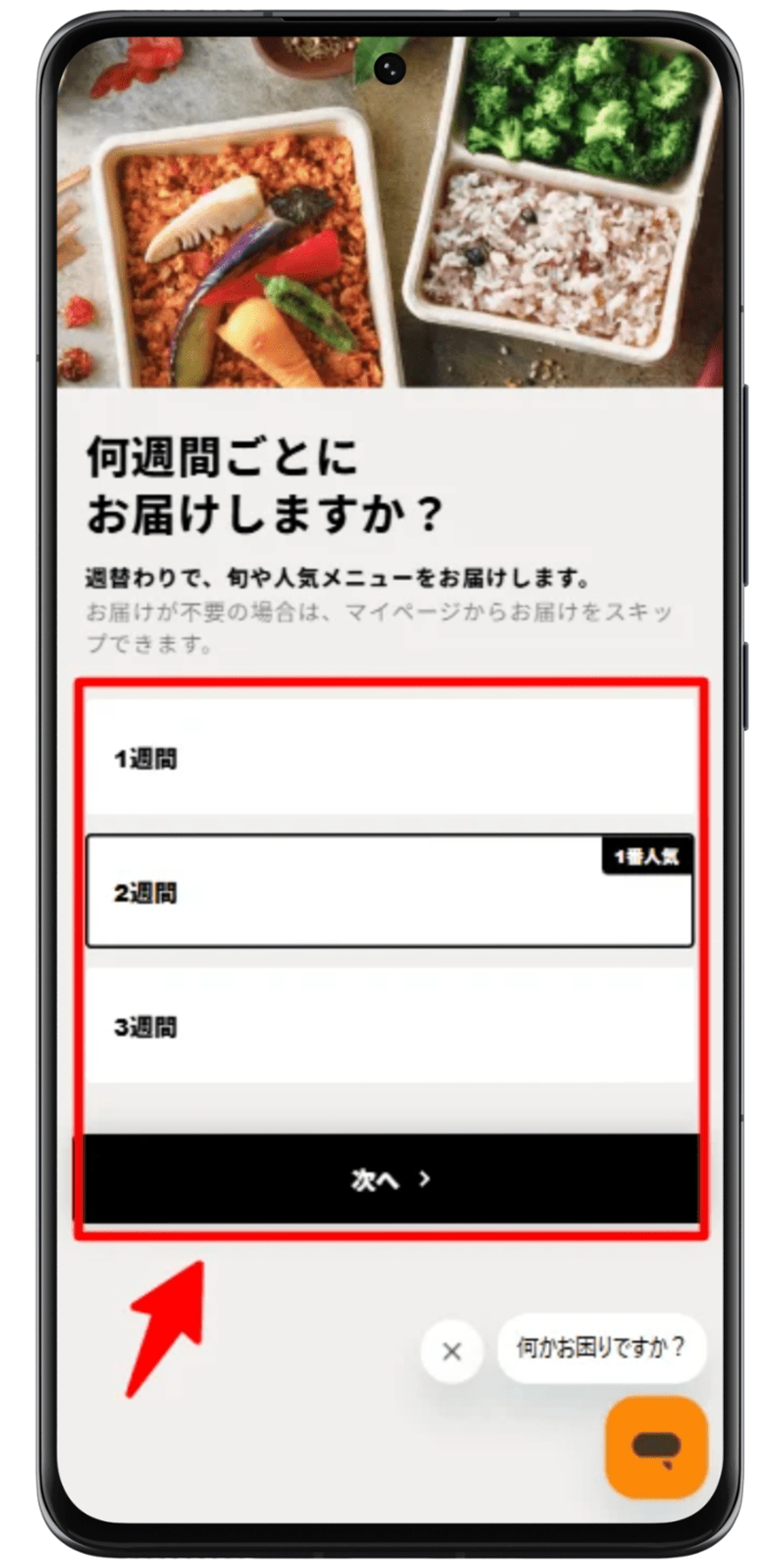 DELIPICKSサブスクリプション 注文手順 4